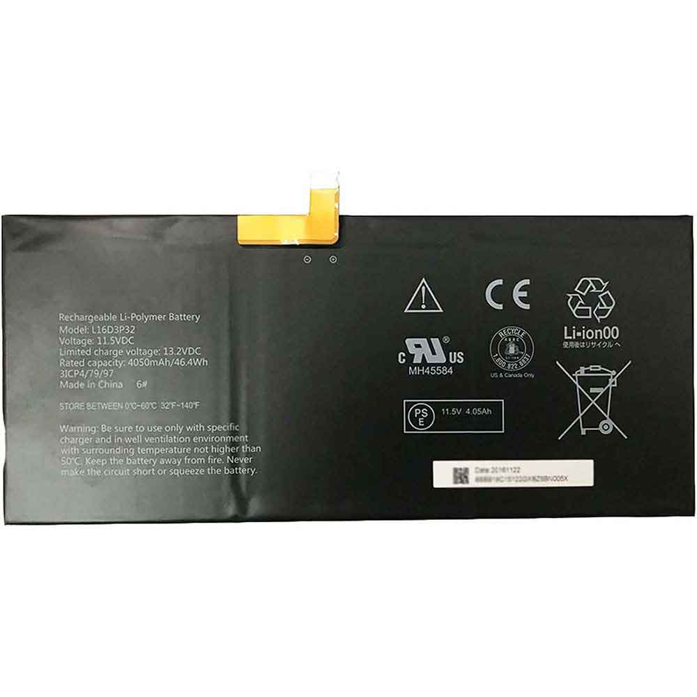 Batería para Thinkpad-X1-45N1098-2ICP5/67/lenovo-L16D3P32